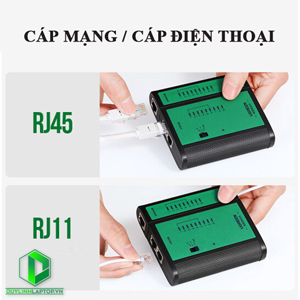 Bộ test mạng RJ45, RJ11/12 chính hãng cao cấp Ugreen 10950