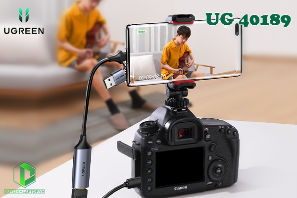 Card ghi hình HDMI to USB 2.0, Type C live streaming 1080P Ugreen 40189