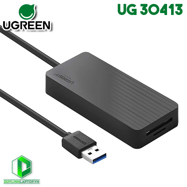 Bộ chia USB 3.0 ra 3 cổng tích hợp đọc thẻ SD/TF Ugreen 30413