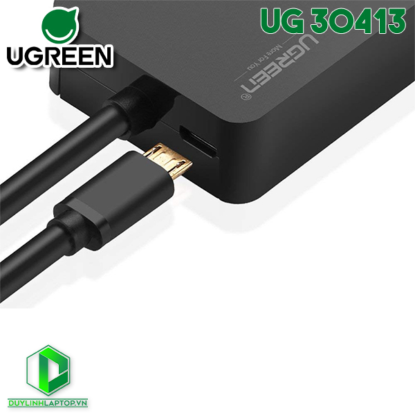 Bộ chia USB 3.0 ra 3 cổng tích hợp đọc thẻ SD/TF Ugreen 30413