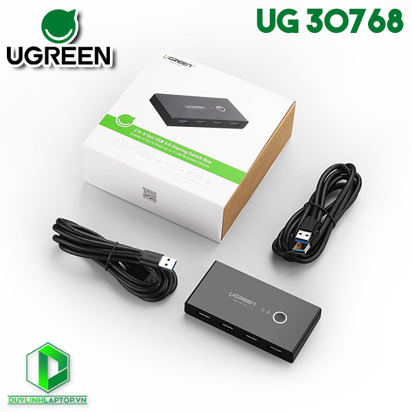 Bộ chuyển đổi USB 3.0 4 vào 2 Ugreen 30768