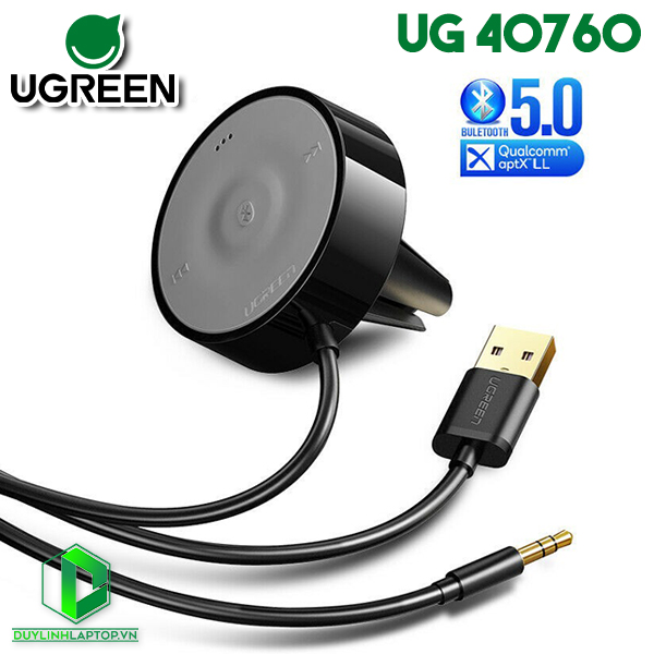 Bộ kết nối Bluetooth âm thanh 4.2 hỗ trợ aptX kết nối điện thoại trên Ô tô Ugreen 40760