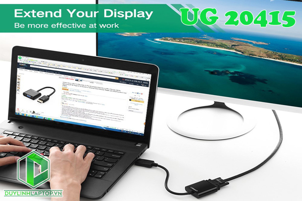 Cáp Displayport to VGA  Ugreen 20415