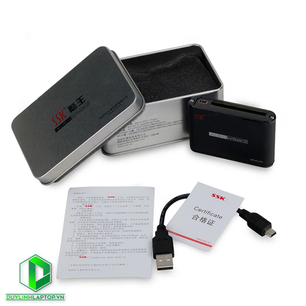 Đầu Đọc Thẻ Nhớ Đa Năng SSK All In 1 Card Reader III