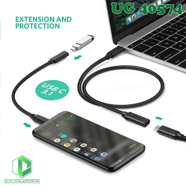 Cáp nối dài USB Type C dài 0,5m Ugreen 40574 - 6