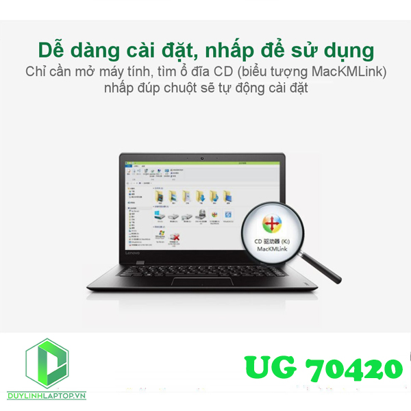 Cáp truyền dữ liệu USB 2.0 to USB Type C dài 2m Ugreen 70420