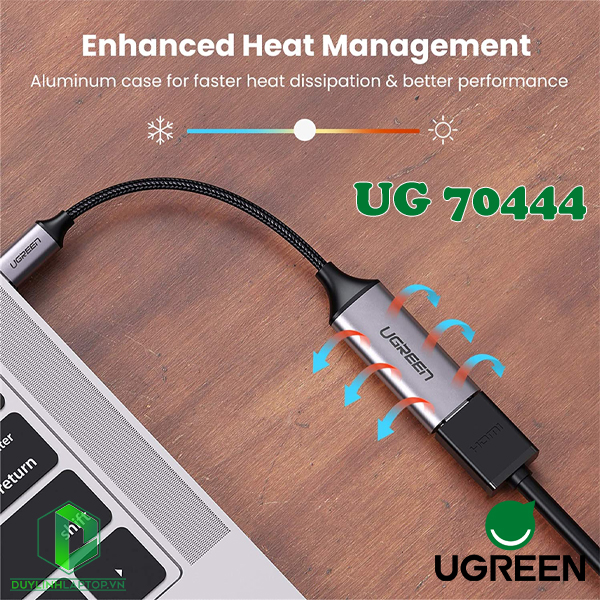 Cáp chuyển đổi USB Type C to HDMI hỗ trợ 4K@60Hz Ugreen 70444 - 10