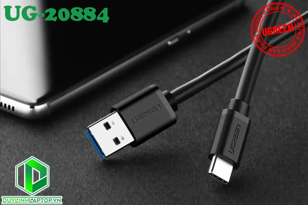 Cáp USB Type C to USB 3.0 cao cấp dài 2m chính hãng UGREEN UG-20884