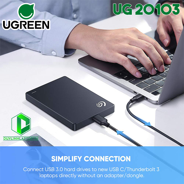 Cáp chuyển USB Type C to Micro USB 3.0 dài 1m Ugreen 20103