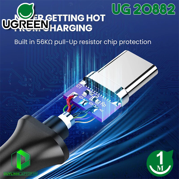 Cáp USB Type C to USB 3.0 dài 1m Ugreen 20882