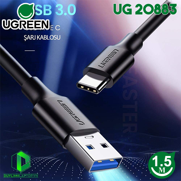 Cáp USB Type C to USB 3.0 dài 1,5m Ugreen 20883
