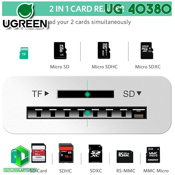 Cáp USB Type C tích hợp đọc thẻ nhớ (TF/SD 3.0) Ugreen 40380