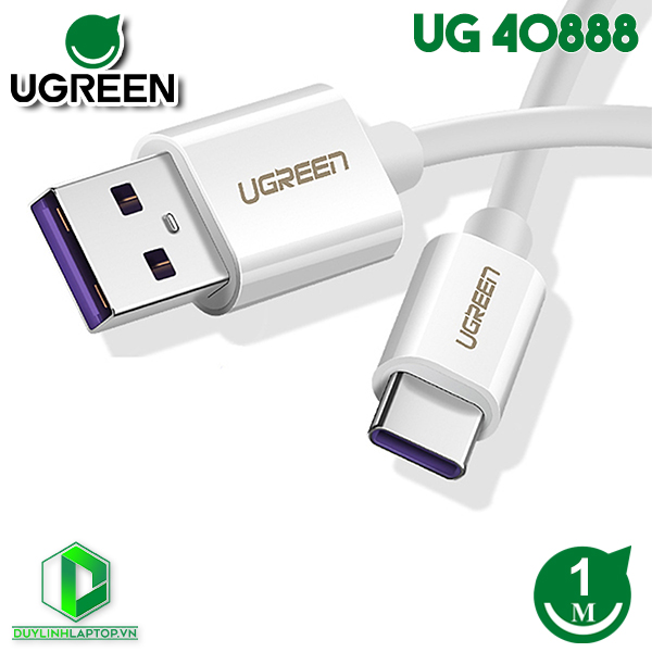 Cáp USB Type C to USB 2.0 hỗ trợ sạc 5A dài 1m Ugreen 40888
