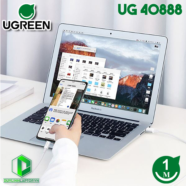 Cáp USB Type C to USB 2.0 hỗ trợ sạc 5A dài 1m Ugreen 40888