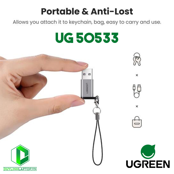 Đầu chuyển đổi USB 3.0 to USB Type C Ugreen 50533