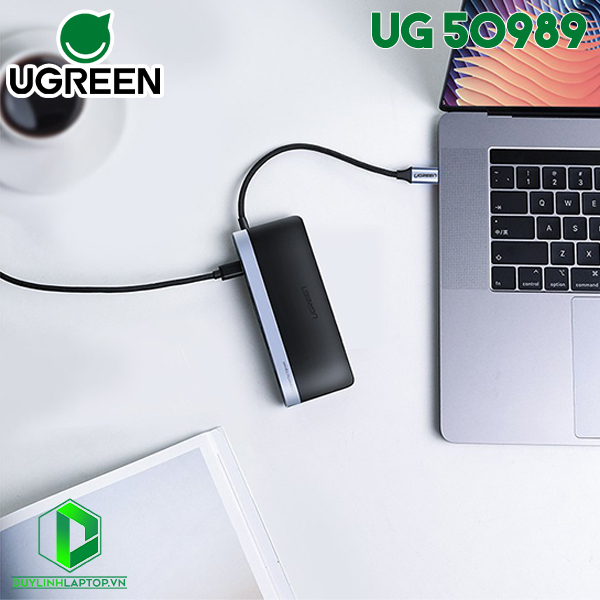 Cáp USB Type C to HDMI, Lan, USB 3.0, hỗ trợ sạc USB C Ugreen 50989