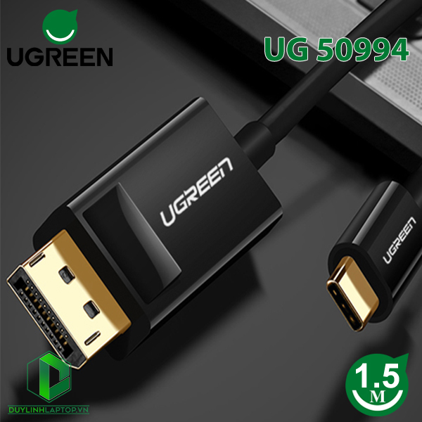 Dây Cáp USB Type C to Displaypport dài 1,5m hỗ trợ 4K 2K Ugreen 50994