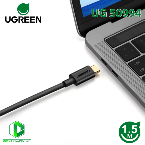 Dây Cáp USB Type C to Displaypport dài 1,5m hỗ trợ 4K 2K Ugreen 50994