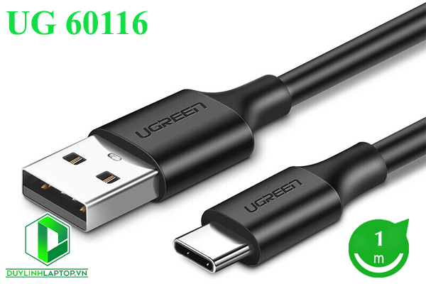 Cáp chuyển đổi USB 2.0 to USB Type C dài 0,25m Ugreen 60114