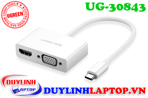 Converter USB Type C to VGA Ugreen chất lượng tốt - 7