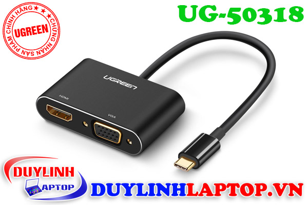 Converter USB Type C to VGA Ugreen chất lượng tốt - 3