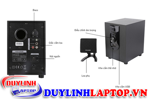 Loa máy tính Microlab M108U/2.1