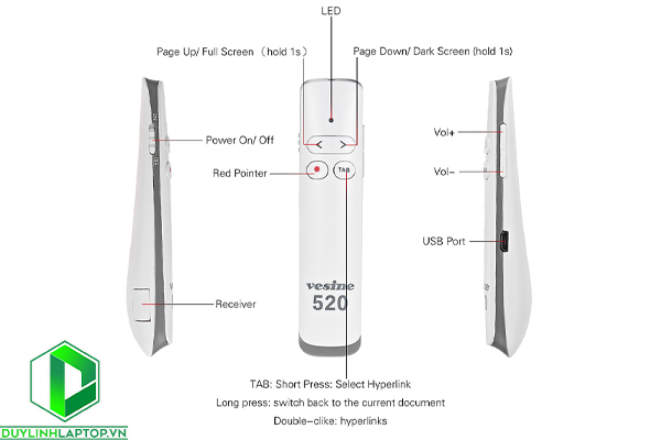 Bút trình chiếu Laser Vesine 520