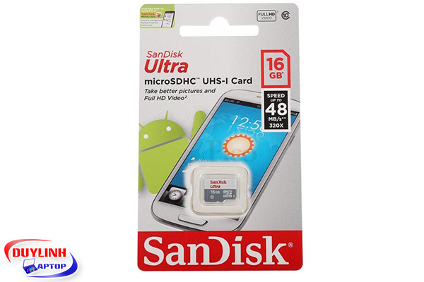 Thẻ nhớ SanDisk microSD Ultra 16GB Class 10