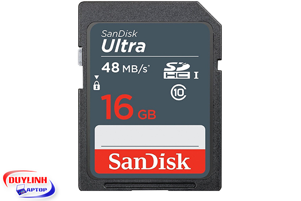 Thẻ nhớ SanDisk SD Ultra 16GB Class 10