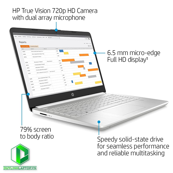 Laptop HP 14-DQ2055WM l i3 1115G4 l RAM 4GB l SSD 256GB l 14 inch Full HD