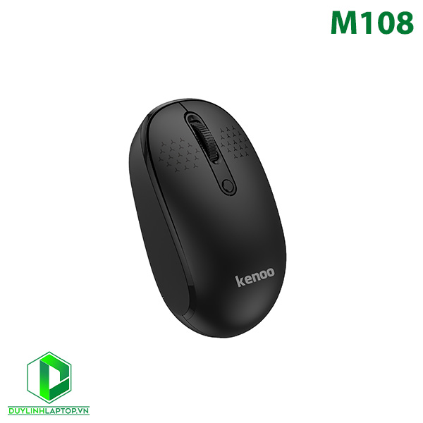 Chuột máy tính không dây Kenoo M108 (Wifi + Bluetooth) - Màu đen