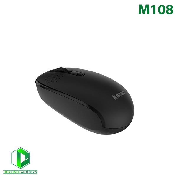 Chuột máy tính không dây Kenoo M108 (Wifi + Bluetooth) - Màu đen