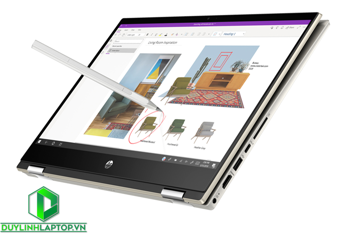 Laptop HP Pavilion x360 14-dw 1016TU (14-dw 1018TU)  i3-1115G4/ 4GD4/ 256GSSD/ 14.0FHDT/ PEN/ FP/ WL/ BT/ 3C/ VÀNG/ W10SL/ OFFICE