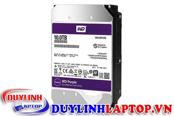 HDD Western Purple 10TB Sata 3