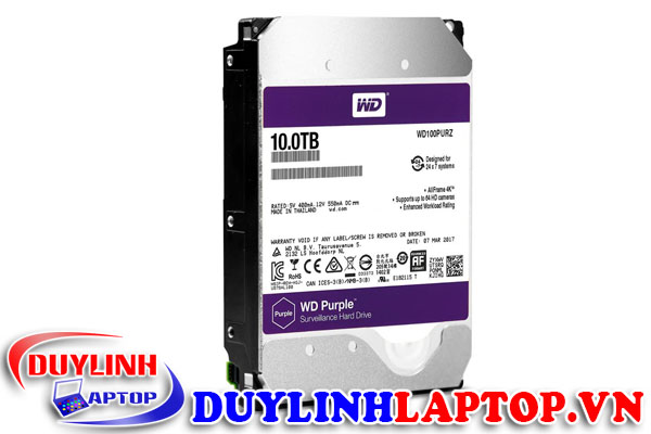 HDD Western Purple 10TB Sata 3