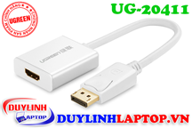 Adapter Displayport to HDMI vỏ nhôm màu bạc Ugreen
