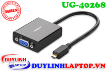 Adapter Micro HDMI to VGA + Audio 3.5mm Ugreen 40268