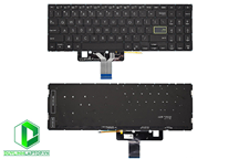 Bàn phím Laptop Asus VivoBook S533, S533E, S533EA, S533F, S533FA, X521, X521FA, X521FL, X521EA, X521EQ, X521UA, X521IA, X521JQ (Đen, LED)