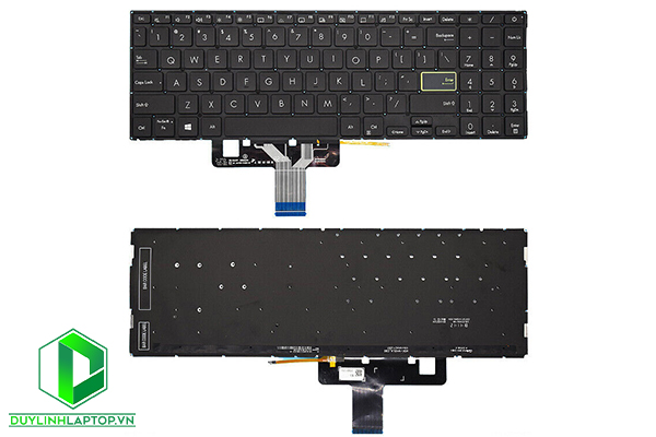 Bàn phím Laptop Asus VivoBook S533, S533E, S533EA, S533F, S533FA, X521, X521FA, X521FL, X521EA, X521EQ, X521UA, X521IA, X521JQ (Đen, LED)