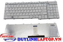 BÀN PHÍM LATOP TOSHIBA P200, P200D, P205, P205D, X200, 500D, L355D, P300D (MÀU BẠC)