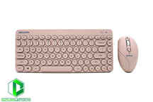 Bộ bàn phím chuột không dây Newmen K928 Wireless Pink