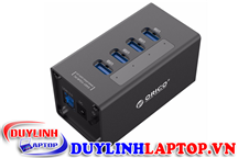 Bộ chia 4port USB 3.0 Orico A3H4 (Đen)