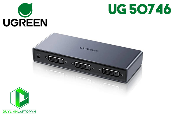 Bộ chia DVI 1 ra 2 chuẩn DVI 24+1 hỗ trợ Full HD1080P Ugreen 50746
