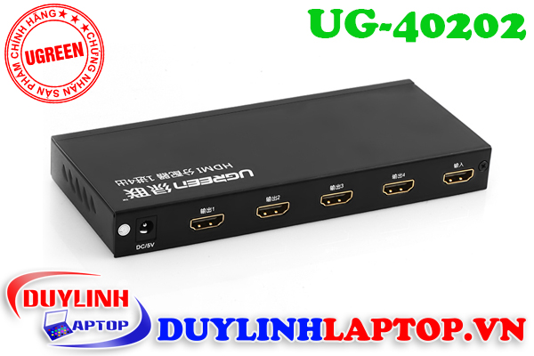 Bộ chia HDMI 1 ra 4 màn hình Ugreen 40202