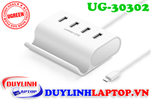 Bộ chia Micro USB to USB 2.0 chia 4 cổng - Hub USB 2.0 OTG Ugreen 30302