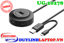 Bộ chia USB 2.0 ra 4 cổng + Micro USB OTG Ugreen 20278