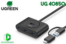 Bộ chia USB 3.0 4 cổng + USB Type C Ugreen 40850