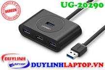 Bộ chia USB 3.0 ra 4 cổng dài 0.3m - Hub USB 3.0 Ugreen 20290