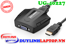 Bộ chuyển đổi HDMI to VGA + Audio 3.5mm Ugreen 40227