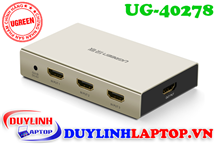 Bộ gộp HDMI 3 vào 1 màn hình Ugreen 40278 hỗ trợ 2K*4K